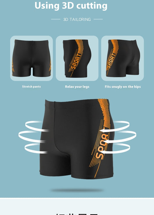 Bañador Deportivo Profesional de Secado Rápido para Hombre con Cintura Alta - Image 14