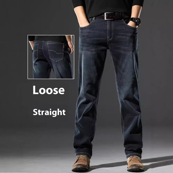 Jeans Rectos Elásticos para Hombre - Primavera Otoño Fit Cómodo