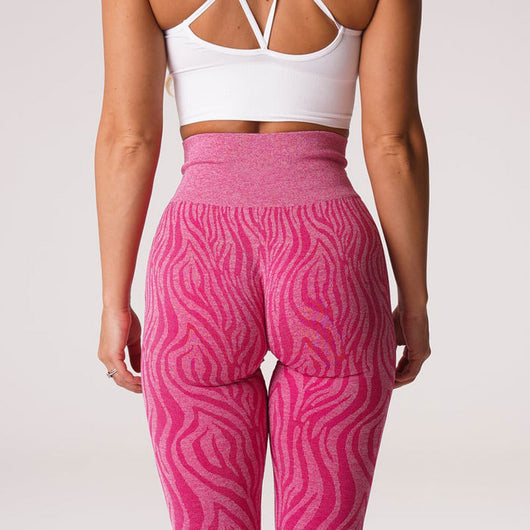 Pantalones de Yoga Estampado Cebra en Nylon para Deportes Outdoor - Image 19