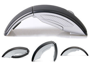 Ratón Óptico Inalámbrico Plegable con Diseño Ergonómico Curvo - Image 2