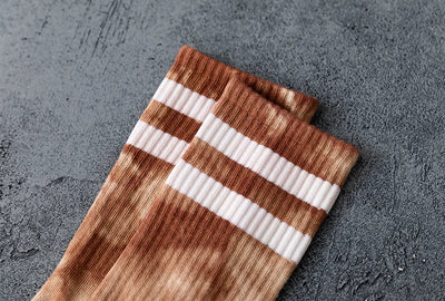 Calcetines para Parejas Tubo Alto Otoño Invierno con Diseño de Rayas - Image 17