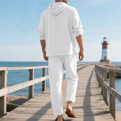 Conjunto Casual de Sudadera con Capucha y Pantalón para Hombre - Image 19