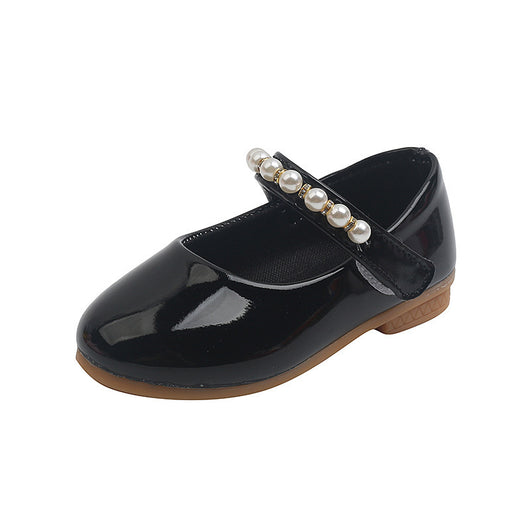 Zapatos de Cuero para Niñas con Hebilla Perla y Suela Suave - Image 5