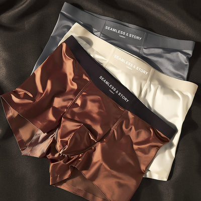 Calzoncillos de Seda de Hielo Lujo Satinado para Hombre - Image 11