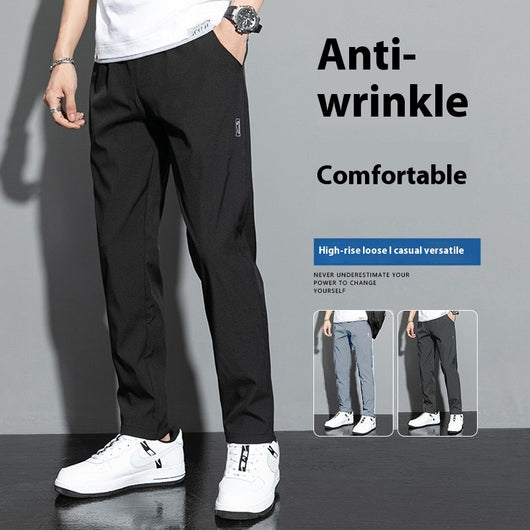 Pantalones Casuales Hombre Seda de Hielo Transpirables Secado Rápido - Image 5