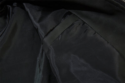 Chaqueta de Cuero PU Suelta con Bordado de Estrella Cruzada - Image 9
