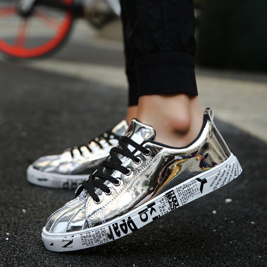 Zapatos de Cuero Charolado con Paneles Brillantes - Image 6