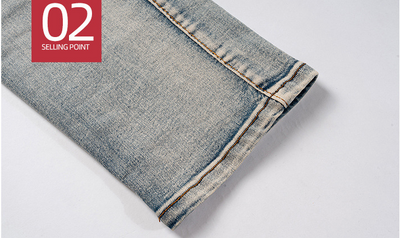 Pantalones de Cuero con Cierre en Rodilla y Parches de Cuero - Image 14
