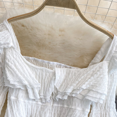 Conjunto de Dos Piezas: Blusa Escote Cuadrado y Shorts Estilo Francés - Image 15