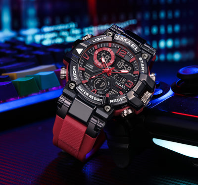 Reloj Deportivo Multifunción Dual Display en Aleación Multicolor - Image 19