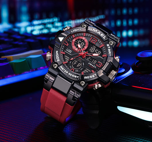 Reloj Deportivo Multifunción Dual Display en Aleación Multicolor - Image 19