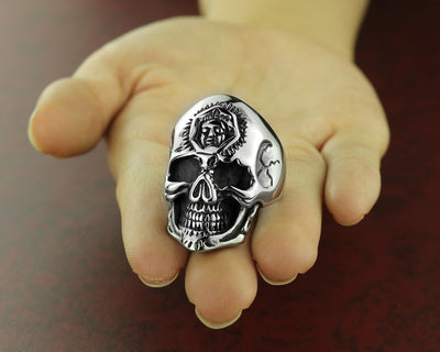 Anillo de Calavera Punk para Hombre - Estilo Rebelde - Image 5