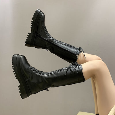 Botas Martin Altas con Cordones y Suela Gruesa - Image 11