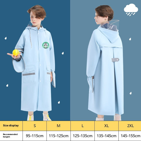 Poncho Impermeable Escolar para Niños y Niñas - Protección Total con Mochila Integrada - Image 6