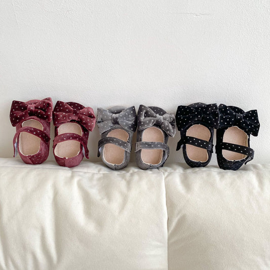 Zapatos para Bebé Niña Primavera Otoño con Lazo Grande Adorable