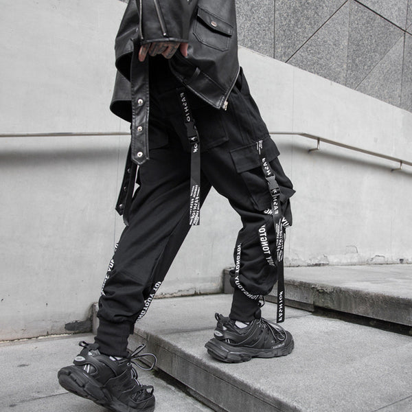 Overol Holgado Dia Blo Tie Streamer - Pantalón Hip-Hop Tendencia Coreana
