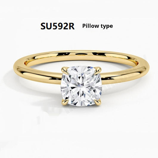 Anillo Chapado en Oro 18K con Diamante de Cultivo para Mujer - Image 7