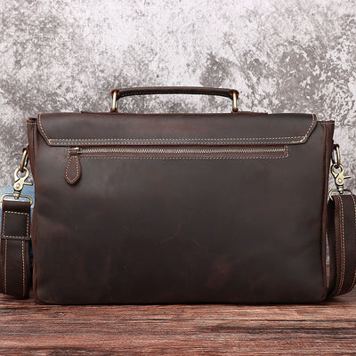 Bolso Bandolera de Cuero Genuino Premium Estilo Retro - Image 11