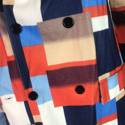 Abrigo de Lana Multicolor con Solapa Elegante para Mujer - Image 13