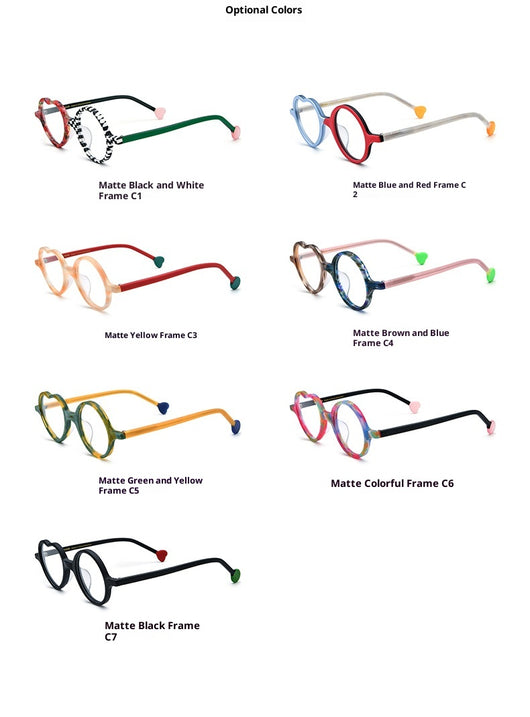 Gafas de Corazón Multicolor con Lentes Esmeriladas para Mujer - Image 13