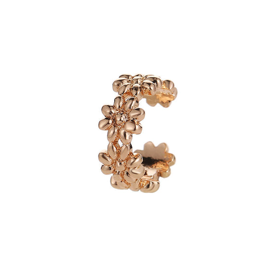Aretes Curvos de Margarita Pequeña sin Perforación - Image 12