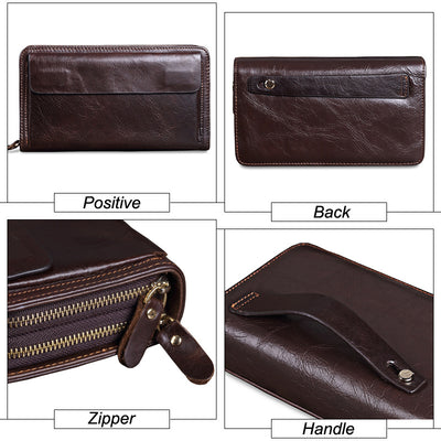 Billetera Ejecutiva de Cuero para Hombre con Bolsillo Frontal - Image 14