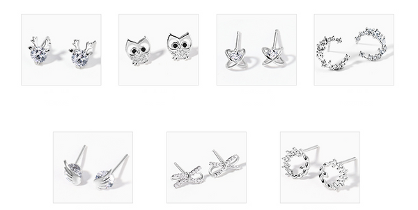 Juego de Aretes Elegantes y Minimalistas