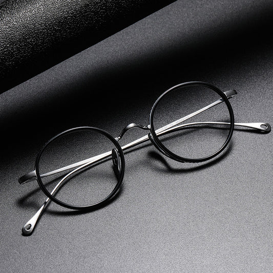Lentes Retro de Titanio Puro - Marco Redondo Vintage