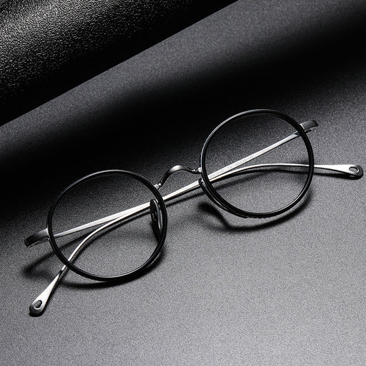 Lentes Retro de Titanio Puro - Marco Redondo Vintage