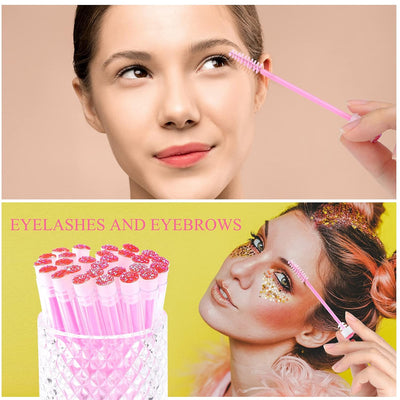 Cepillos Desechables para Pestañas y Rímel - Set de 10 a 50 Spoolies Diamond Lash en 4 Colores - Image 11