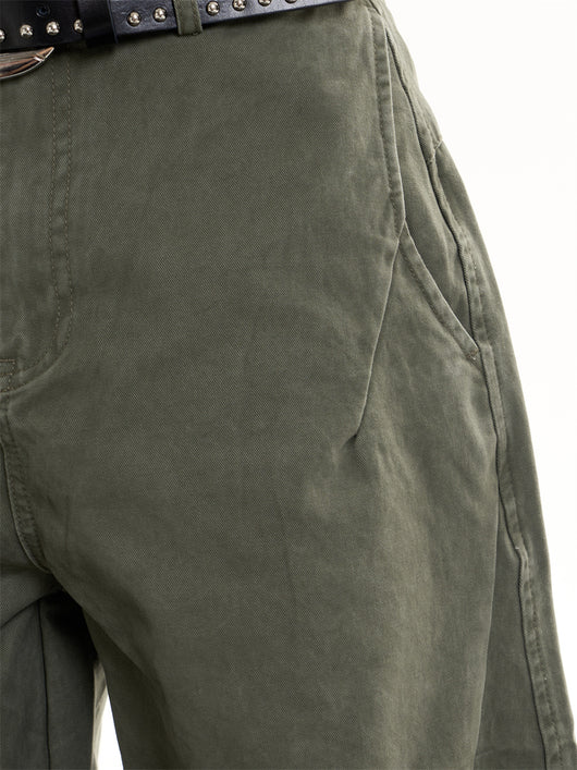 Overol Ancho Deconstruido Estilo Retro Lavado para Mujer - Image 12