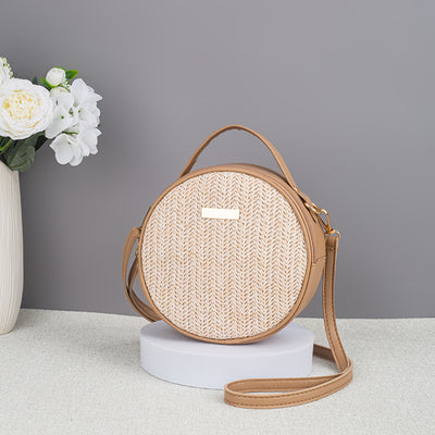 Bolsa de Paja Tejida Redonda para Mujer – Diseño Minimalista y Elegante - Image 13