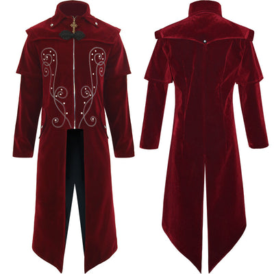 Chaqueta Gótica Retro de Cuello Alto - Estilo Halloween Otoño Invierno - Image 9