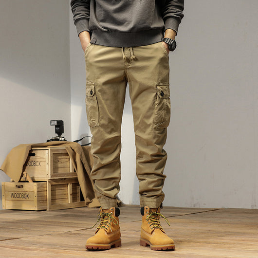 Overol Suelto Retro con Ajuste en Tobillo - Estilo Casual Versátil
