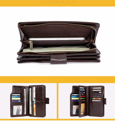 Billetera de Cuero Multiusos con Múltiples Compartimentos - Image 11