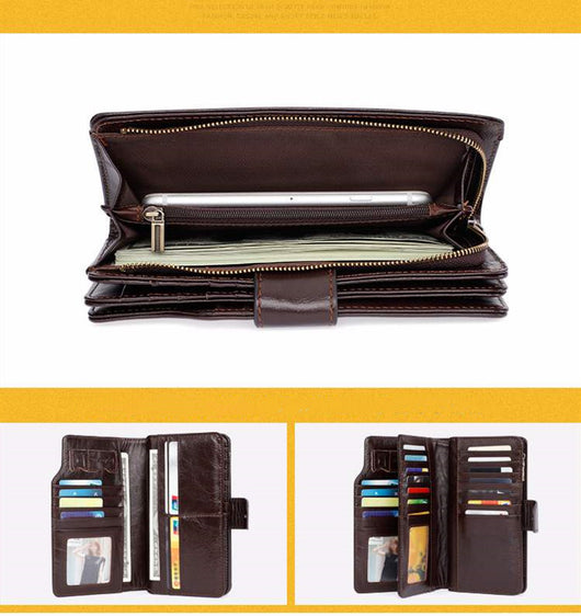 Billetera de Cuero Multiusos con Múltiples Compartimentos - Image 11
