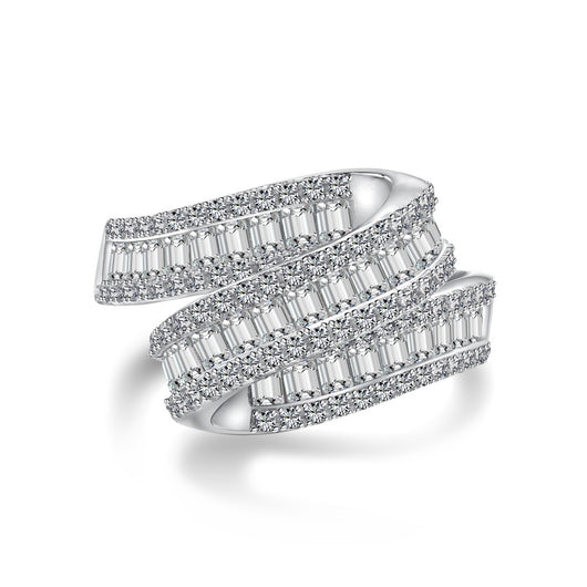 Anillo de Plata Esterlina S925 con Circonitas Incrustadas de Lujo - Image 5
