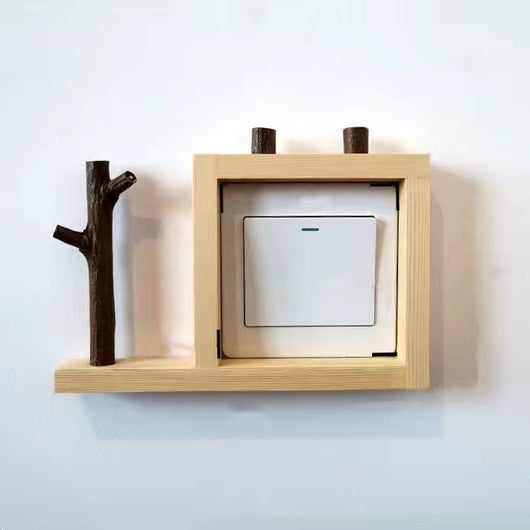Marco Decorativo Hidropónico con Enchufe de Madera y Pegatinas - Image 19