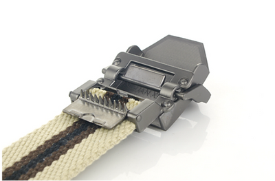 Cinturón Canvas para Hombre con Hebilla Automática Cabeza de Tigre - Image 9