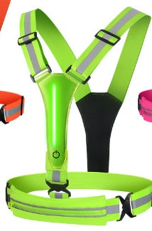 Chaleco Reflectante LED Recargable para Correr y Ciclismo Nocturno - Image 11