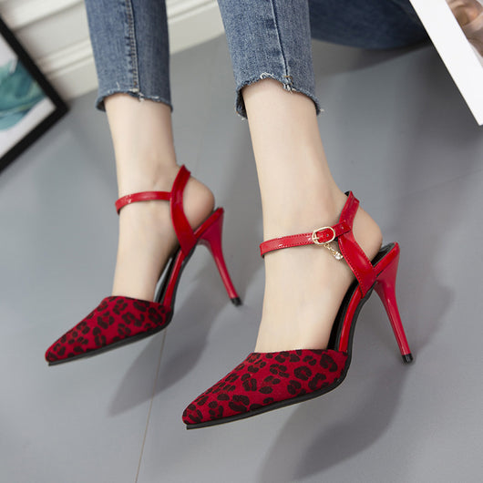 Tacones Stiletto Estampado Leopardo con Bloques de Color - Image 12