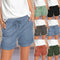 Shorts Casuales de Verano con Cordones y Corte Recto