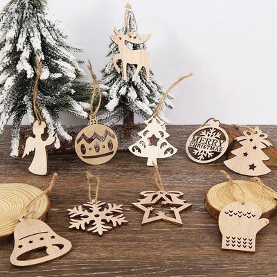 Adorno Navideño de Calabaza Hueca - Artesanía Decorativa de Madera - Image 15