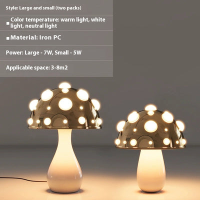Lámpara de Mesa Seta con Atenuador para Dormitorio - Image 16