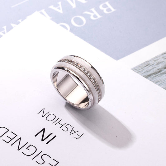 Anillo Giratorio de Plata Esterlina para Hombre - Diseño Moderno y Personalizado