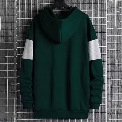 Sudadera con Capucha Patchwork Color Block para Hombre - Estilo Single Face - Image 14
