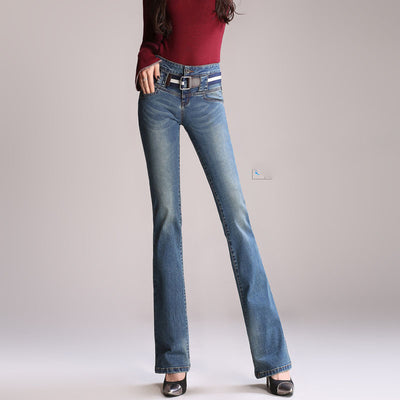 Pantalones Rectos Elásticos Talla Grande con Cintura Ajustable - Image 11