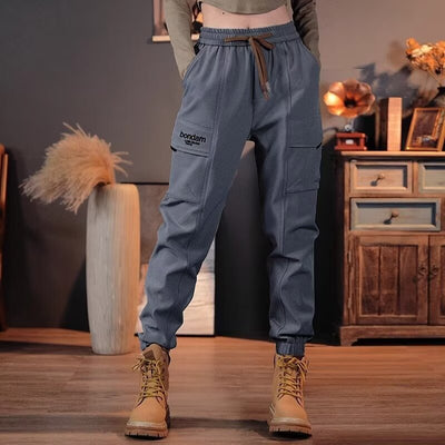Pantalones Harem Tobilleros Ajustables Estilo Urbano - Image 7