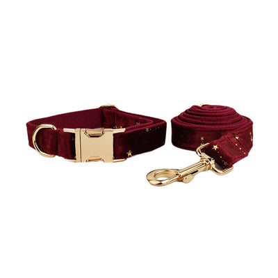 Collar de Mascota en Terciopelo con Cuerda de Tracción - Image 13