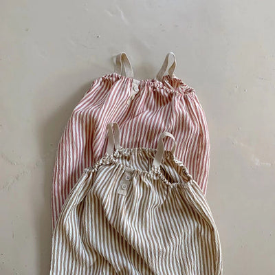 Enterizo Infantil de Tirantes con Rayas Verticales - Colección Verano - Image 13